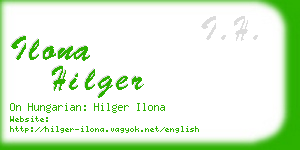 ilona hilger business card